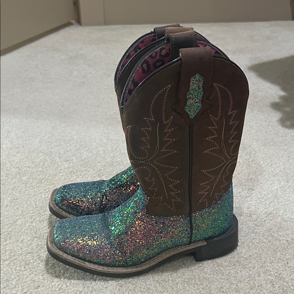 Glitter Cowboy Boots (little kids sz 13) - Picture 1 of 4